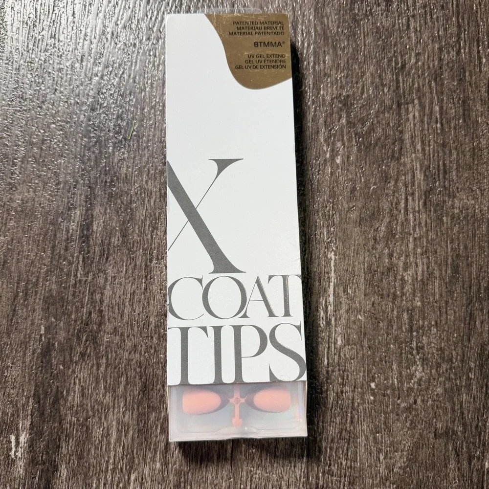 BTArtbox XCOATTIPS Nail Tips Women 150pc Peach Brown French Tip Soft Gel UV